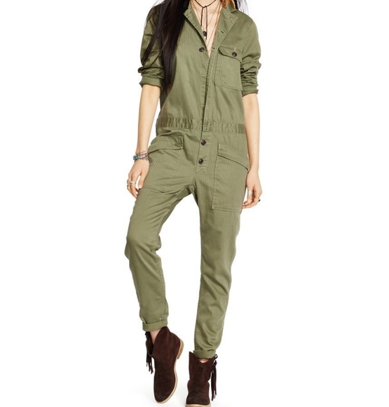 ralph lauren green jumpsuit